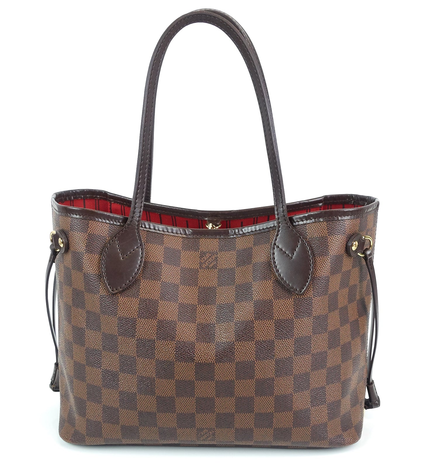 Louis Vuitto Neverfull PM Damier Ebene Canvas Bag