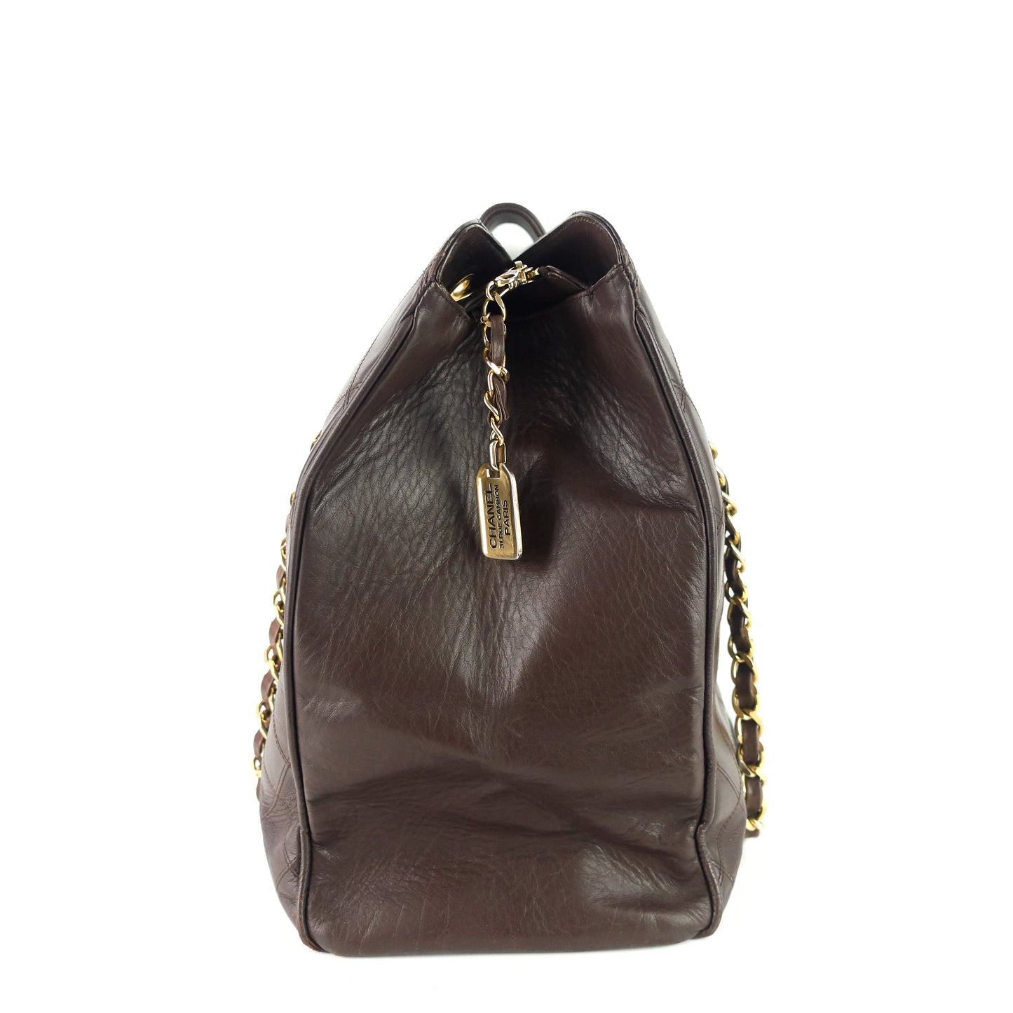 Chanel Vintage Supermodel Weekender Large Calfskin Leather Bag
