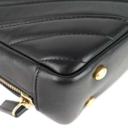 Chanel Chevron Quilted Lambskin Leather Camera Bag