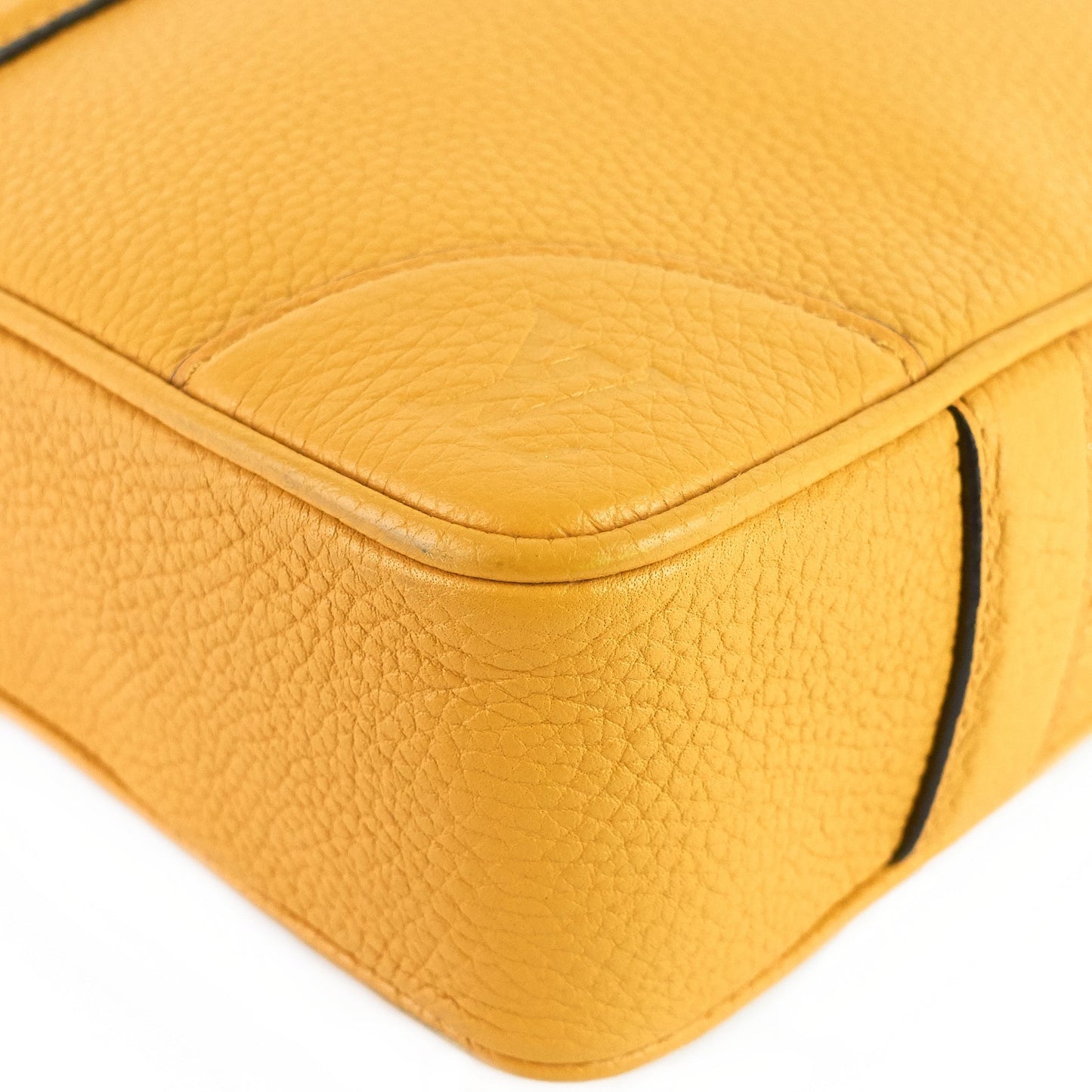 Louis Vuitto Porte-Documents Voyage PM Yellow Taurillon Leather Briefcase Bag