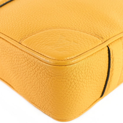 Louis Vuitto Porte-Documents Voyage PM Yellow Taurillon Leather Briefcase Bag
