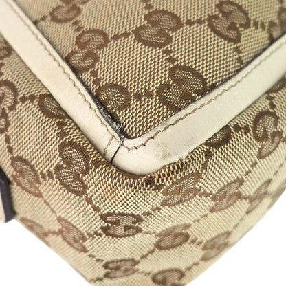 Gucci Abbey D-Ring Monogram Canvas Pochette Bag