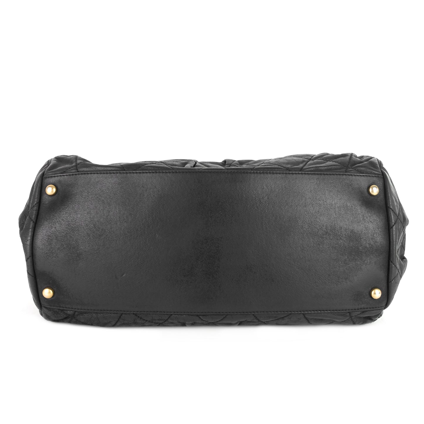 Chanel Chic Quilted Iridescent Calfskin Leather Bowling Bag