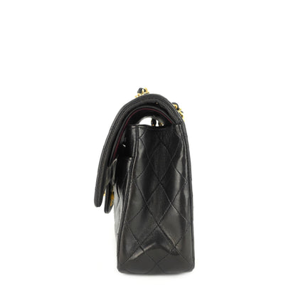 Chanel Double Flap Quilted Lambskin Leather Bag