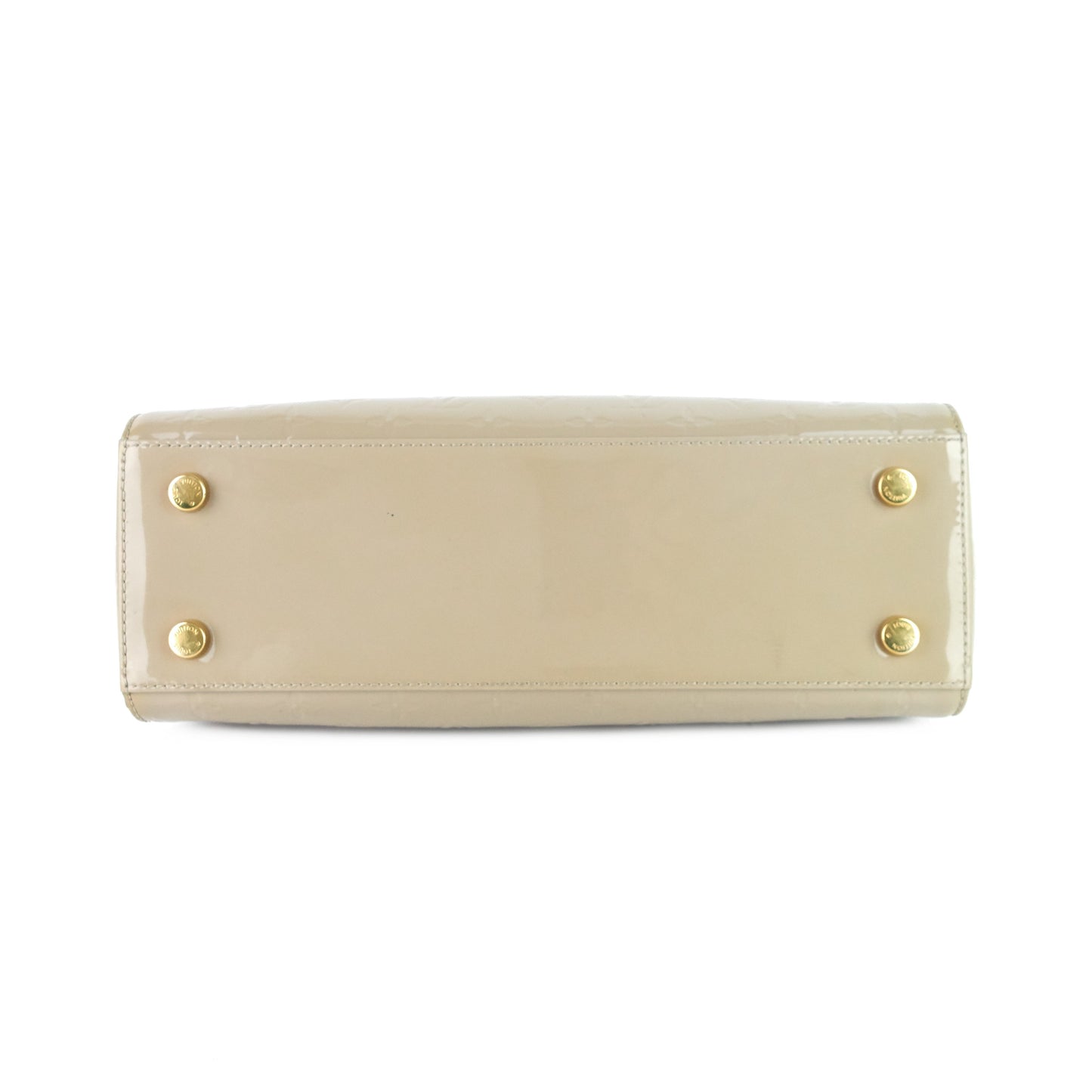 Louis Vuitto Brea MM Beige Poudre Monogram Vernis Leather Bag