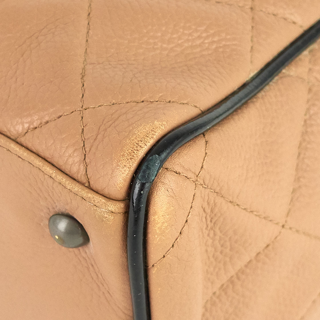 Chanel Boston Caviar Leather Travel Bag