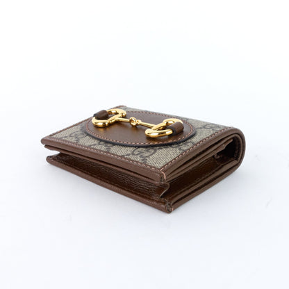 Gucci Horsebit 1955 GG Supreme Canvas Card Case
