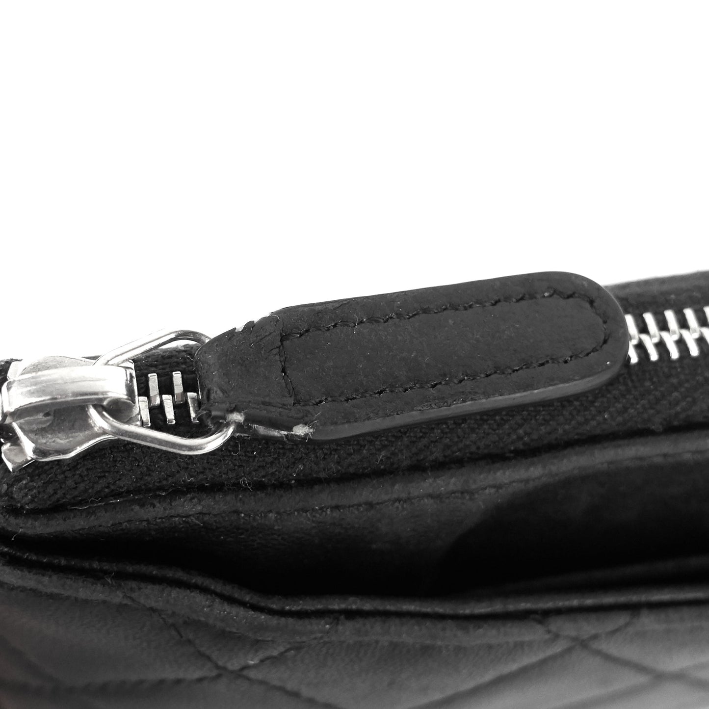 Chanel Classic Zip Lambskin Leather Pouch