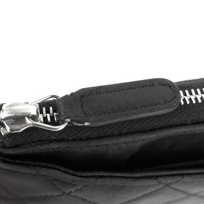 Chanel Classic Zip Lambskin Leather Pouch