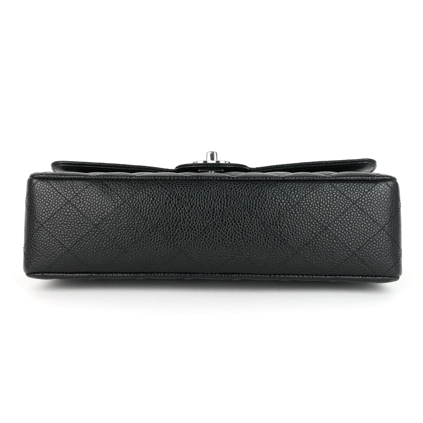 Chanel Double Flap Quilted Caviar Leather Bag
