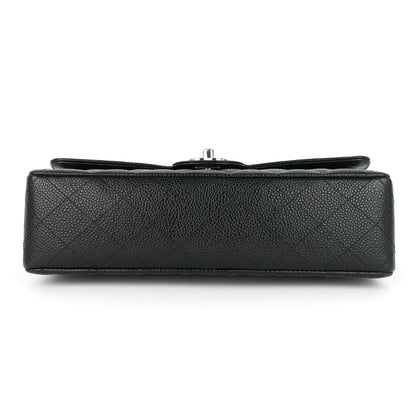 Chanel Double Flap Quilted Caviar Leather Bag