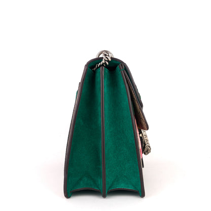 Gucci Dionysus Medium Suede and Embroidered Supreme Canvas Bag