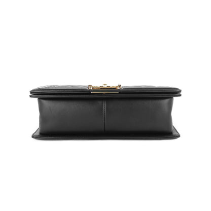 Chanel Boy Medium Chevron Quilted Calfskin Leather Bag