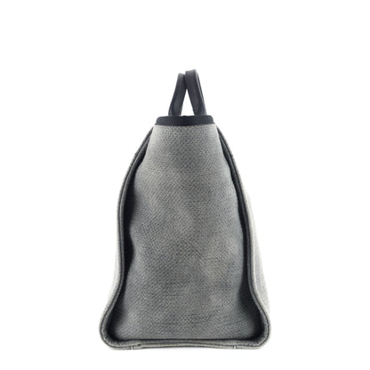 Chanel Deauville Medium Canvas Shopping Tote Bag