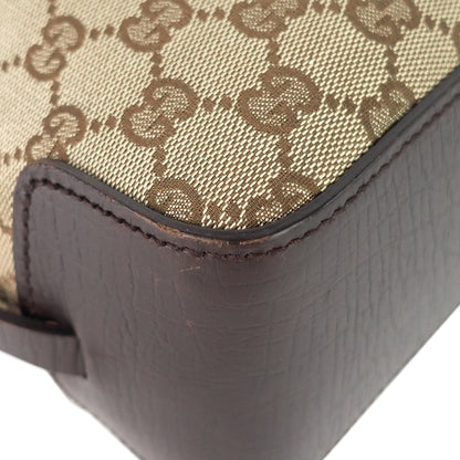 Gucci Ornamental Buckle Monogram Canvas Tote Bag