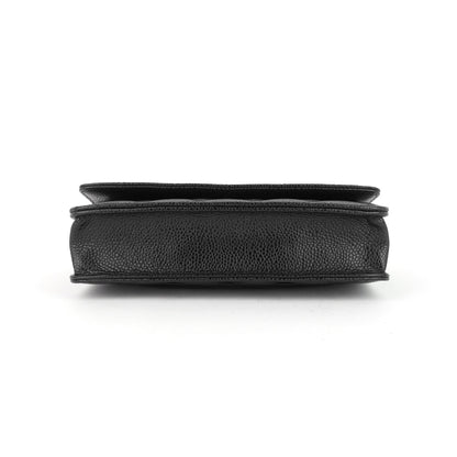 Chanel WOC Pebbled Caviar Leather Wallet on Chain Bag