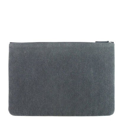 Chanel Deauville Denim O Case Sequin Clutch Bag
