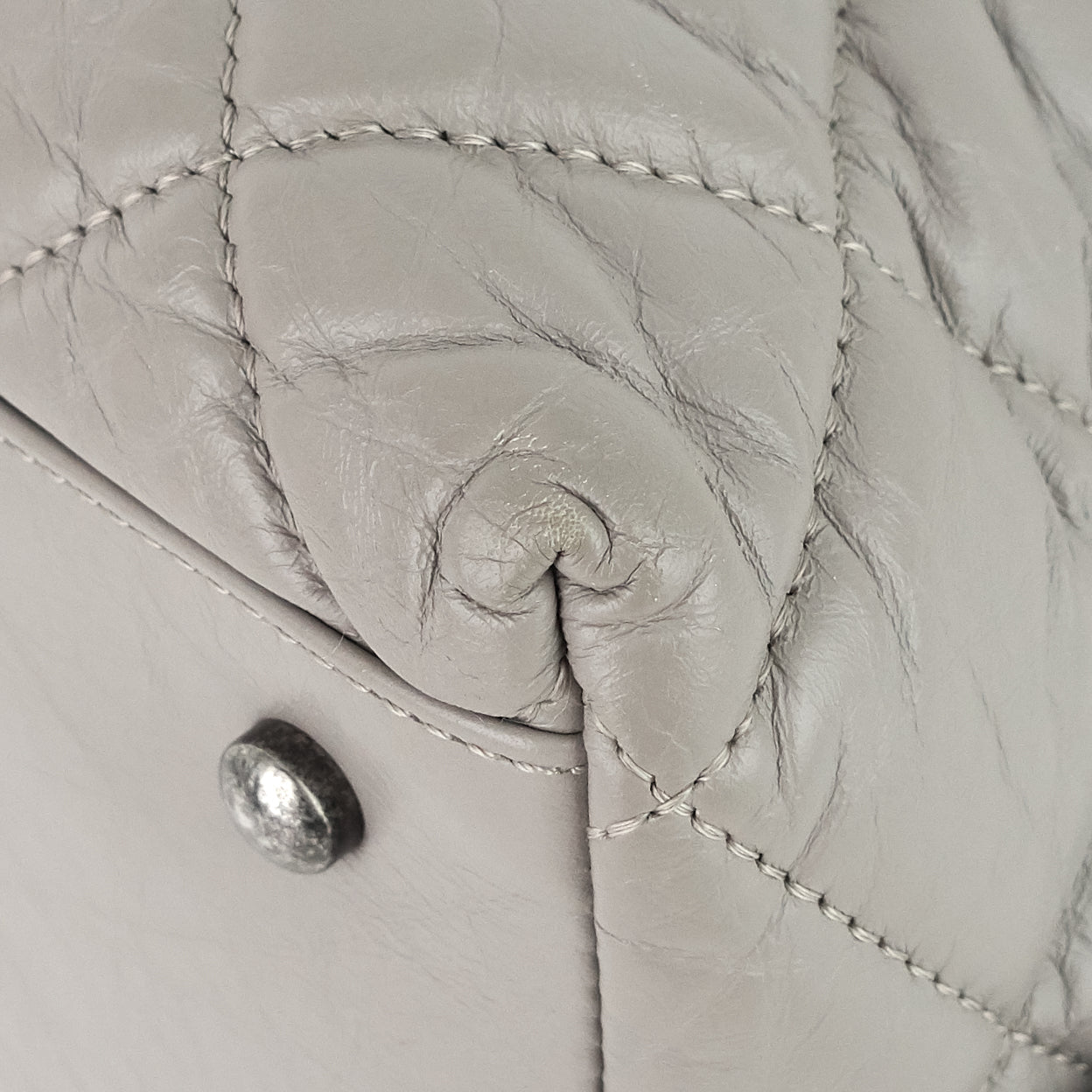 Chanel Aged Calfskin Small Bowling Bag