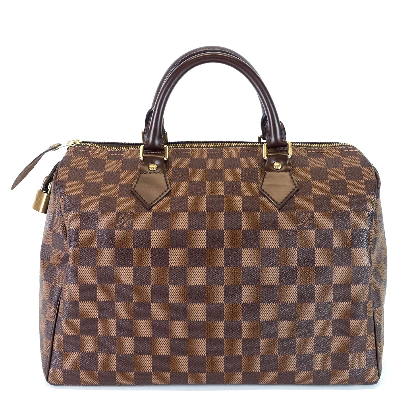 Louis Vuitto Speedy 30 Damier Ebene Canvas Bag