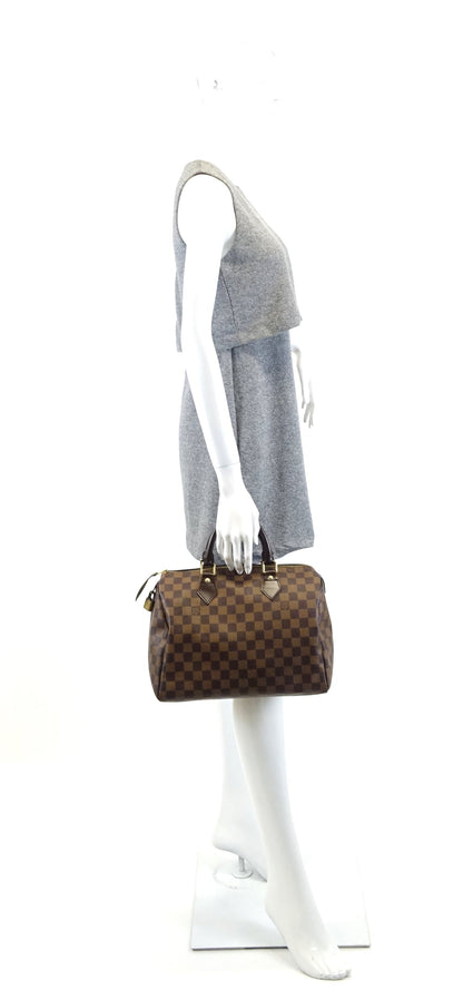 Louis Vuitto Speedy 30 Damier Ebene Canvas Bag