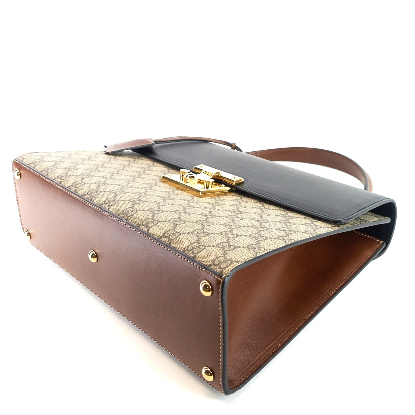 Gucci Padlock Supreme Monogram Canvas Top Handle Medium Bag