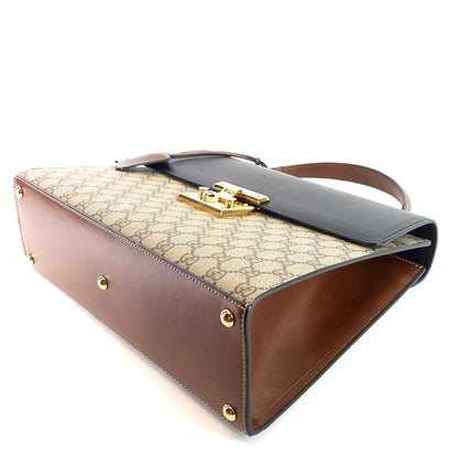 Gucci Padlock Supreme Monogram Canvas Top Handle Medium Bag