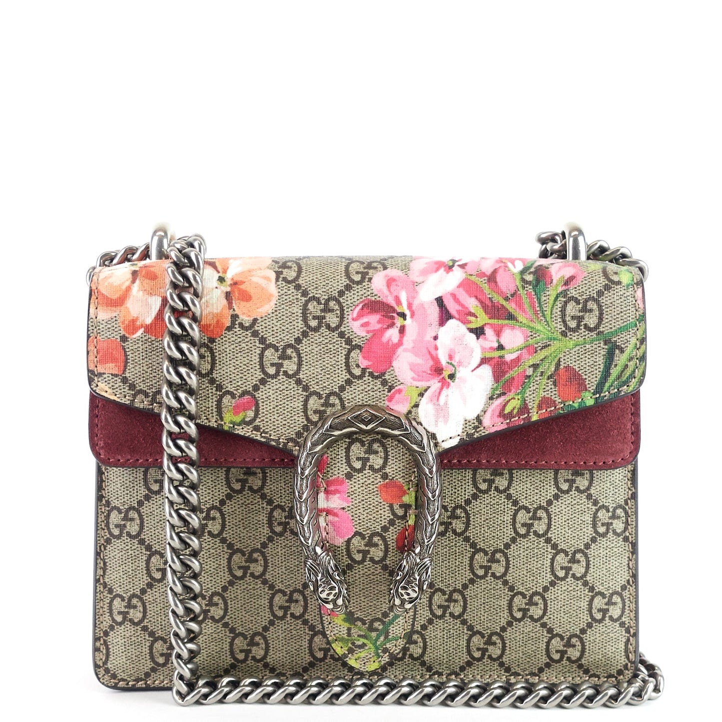 Gucci Dionysus Supreme Monogram Canvas Floral Print Mini Bag