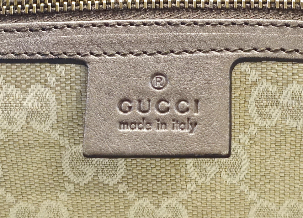 Gucci Rania Web Leather Top Handle Medium Bag