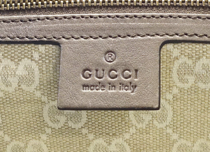 Gucci Rania Web Leather Top Handle Medium Bag