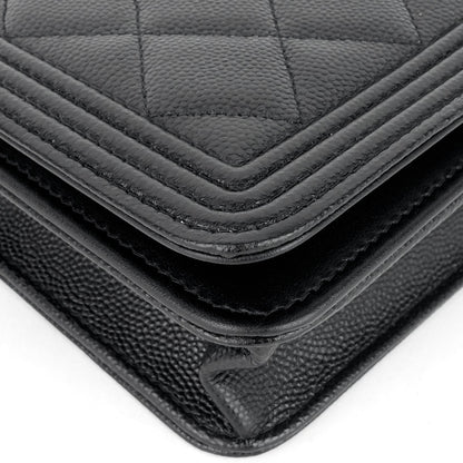 Chanel Boy Caviar Leather Wallet on Chain Bag