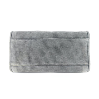 Chanel Deauville Medium Canvas Shopping Tote Bag