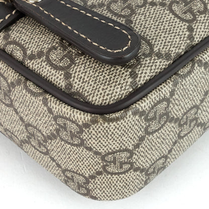 Gucci Front Zip GG Supreme Canvas Camera Bag