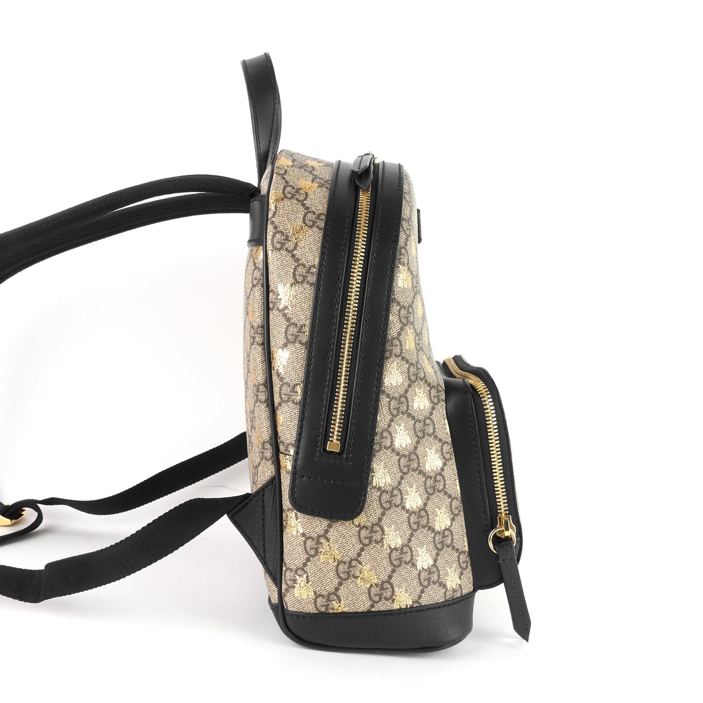 Gucci Bees Small GG Supreme Canvas Backpack
