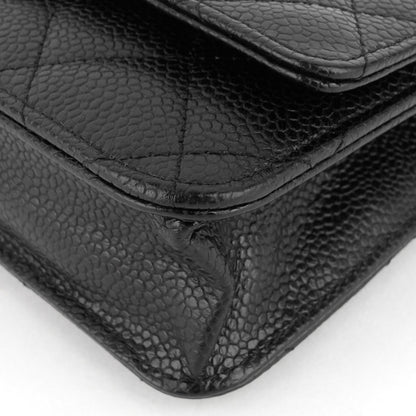 Chanel Wallet on Chain Caviar Leather Bag