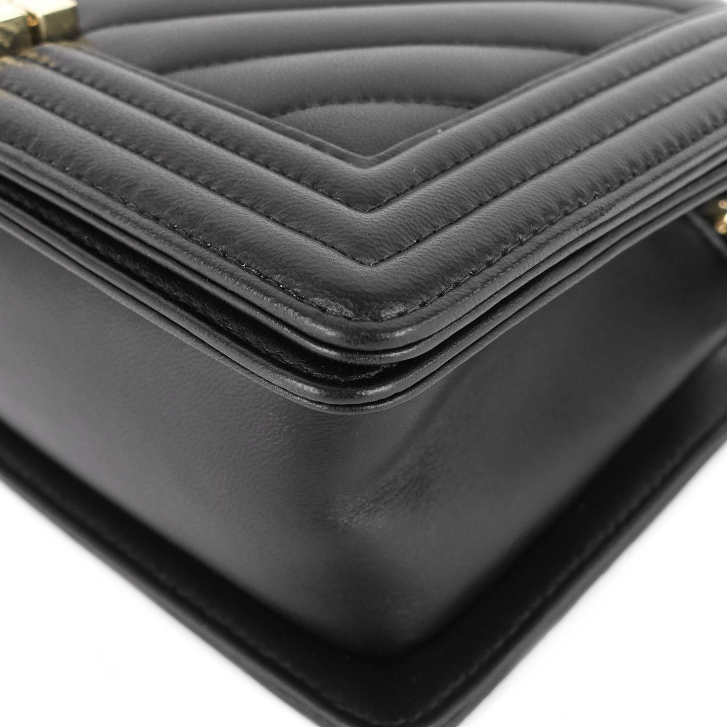 Chanel Boy Medium Chevron Quilted Calfskin Leather Bag