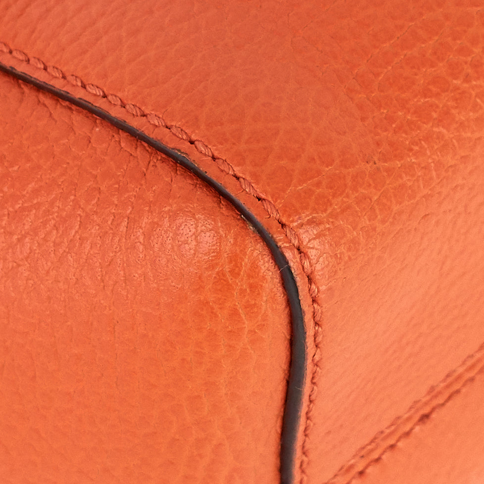 Gucci Swing Small Textured Calfskin Tote Bag