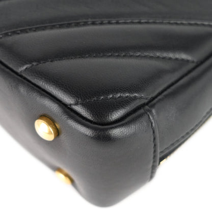 Chanel Chevron Quilted Lambskin Leather Camera Bag