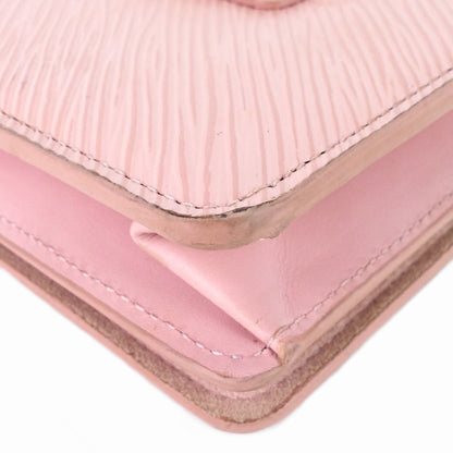 Louis Vuitto Twist Belt Pink Epi Leather Wallet on Chain Bag