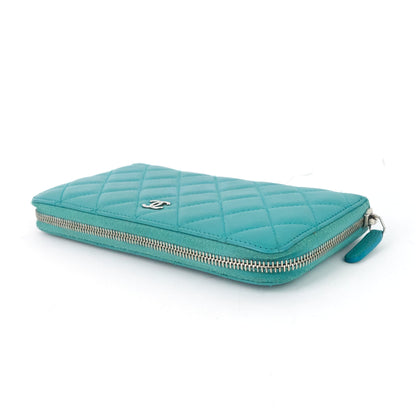 Chanel Classic Zip Around Large Lambskin Wallet
