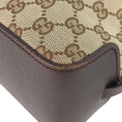 Gucci Ornamental Buckle Monogram Canvas Tote Bag