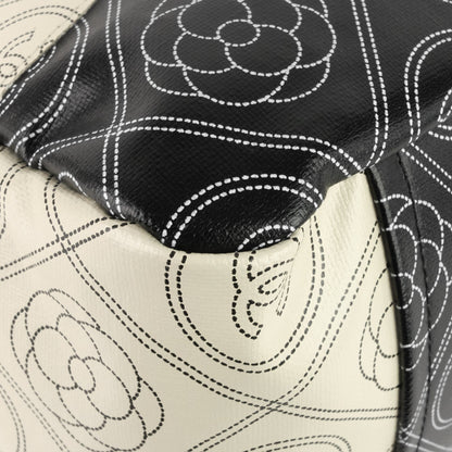 Chanel Coated Canvas Camellia Large Shopping Tote Bag