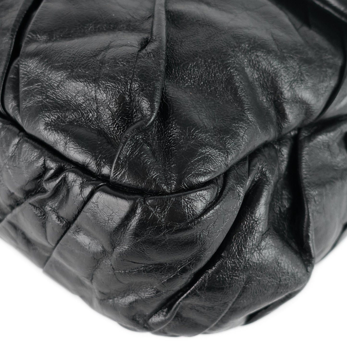 Chanel Twisted Flap Maxi Glazed Calfskin Leather Bag
