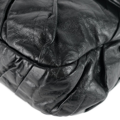 Chanel Twisted Flap Maxi Glazed Calfskin Leather Bag