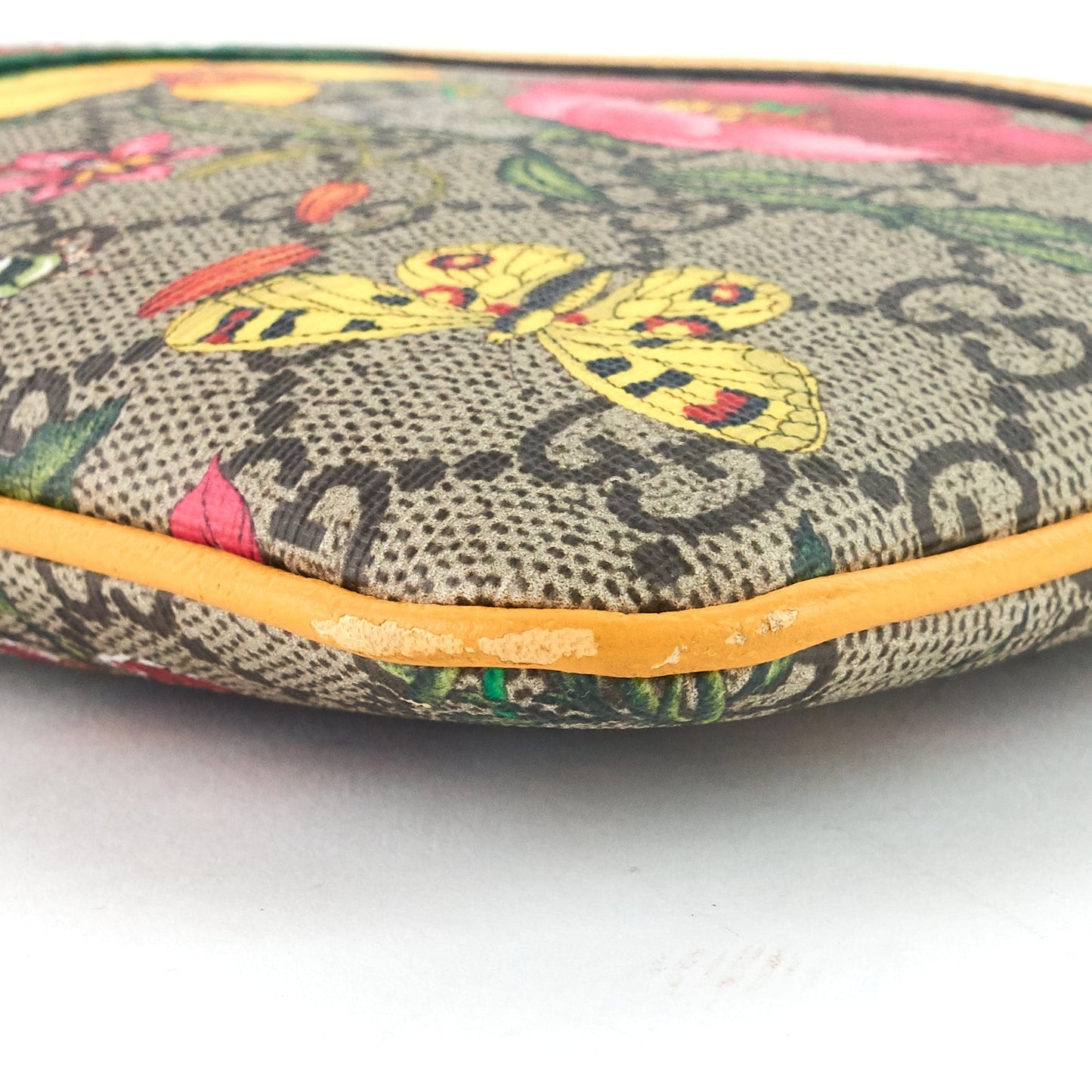 Gucci Ophidia Floral GG Supreme Large Clutch Bag