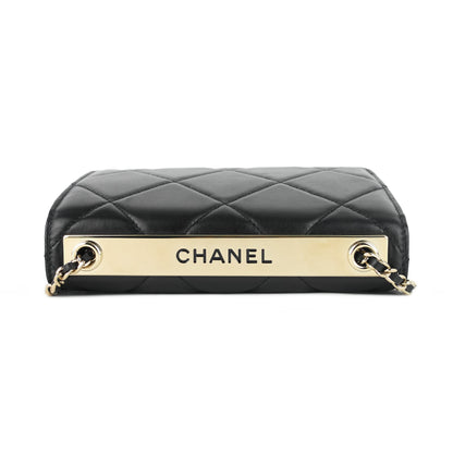 Chanel Trendy Large Lambskin Leather Wallet on Chain Bag