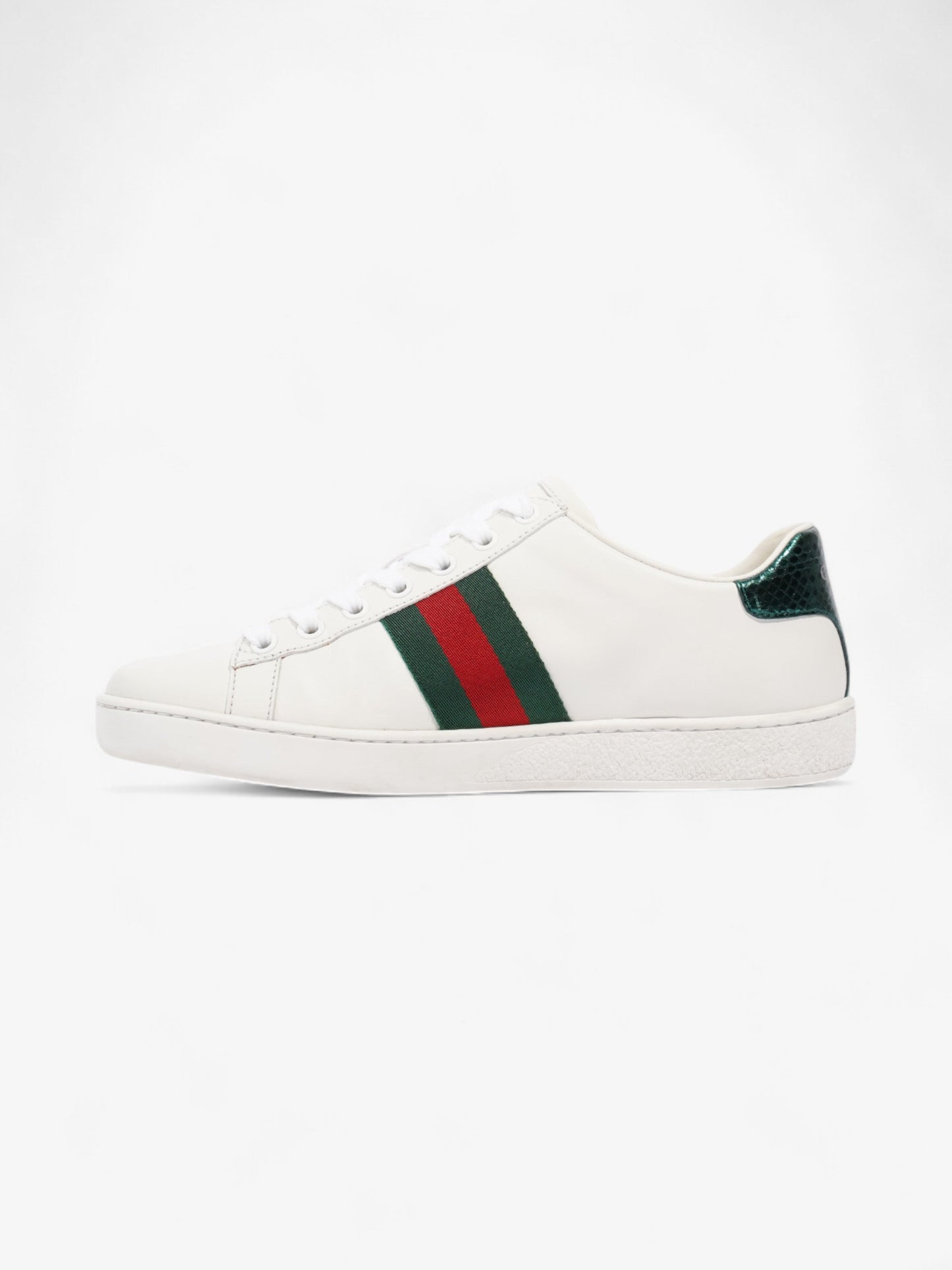 Gucci Ace Low Pin Sneakers White  / Green / Red Leather EU 36.5 UK 3.5