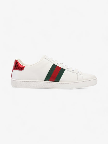 Gucci Ace Low Pin Sneakers White  / Green / Red Leather EU 36.5 UK 3.5