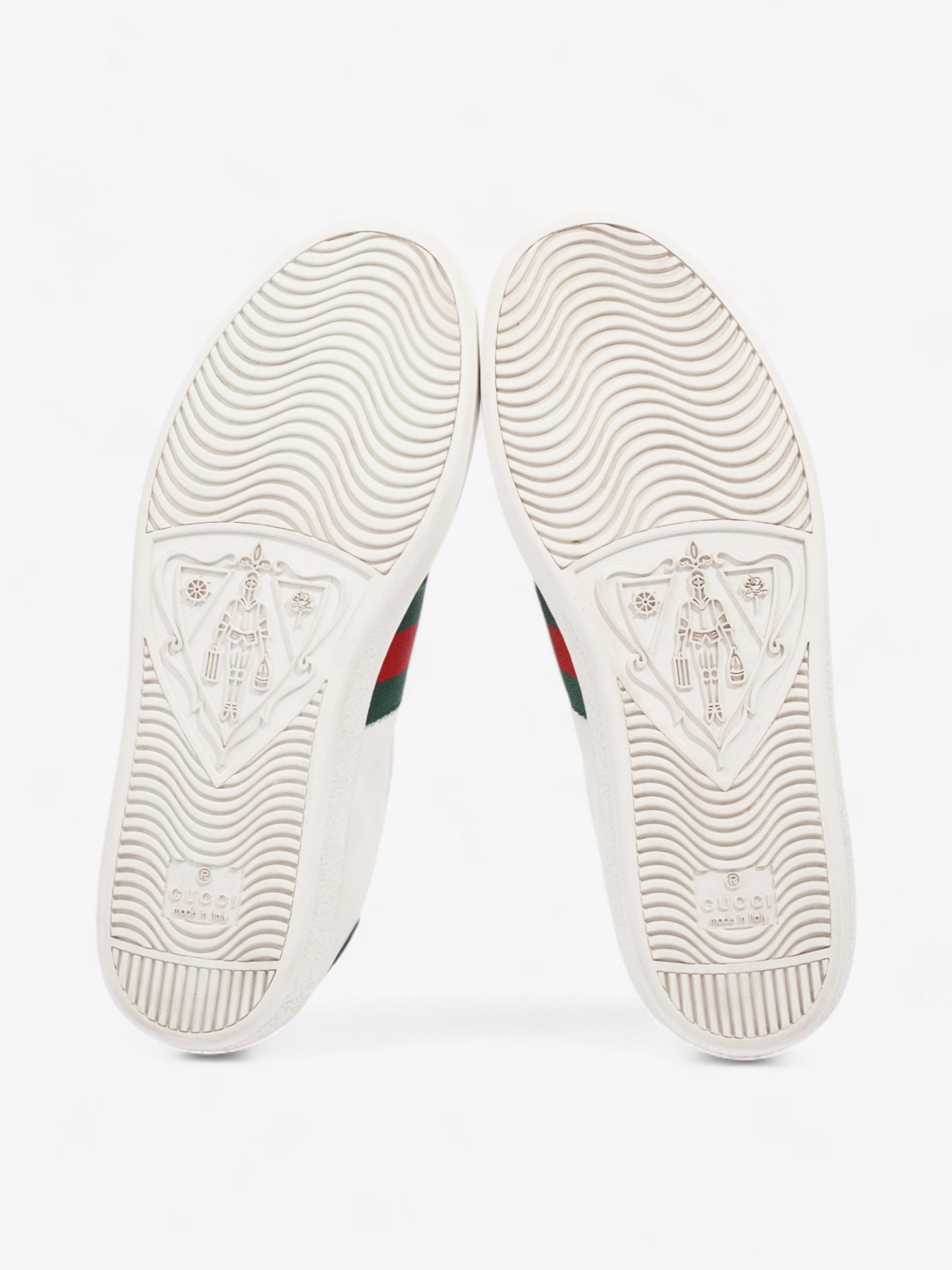 Gucci Ace Low Pin Sneakers White  / Green / Red Leather EU 36.5 UK 3.5