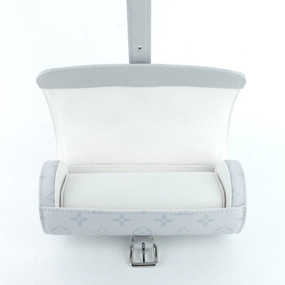 Louis Vuitto 3 Watch Case Monogram Antarctica Canvas Bag