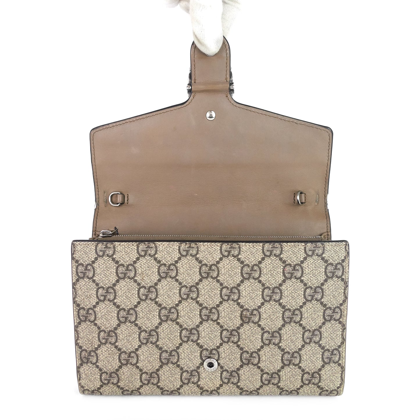 Gucci Dionysus GG Coated Canvas Chain Wallet Bag
